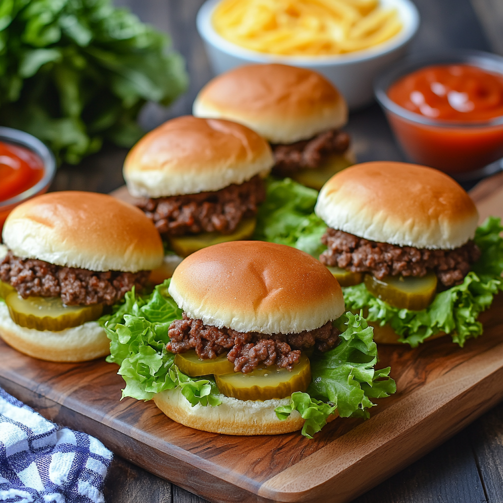 Cheeseburger Sliders ingredients