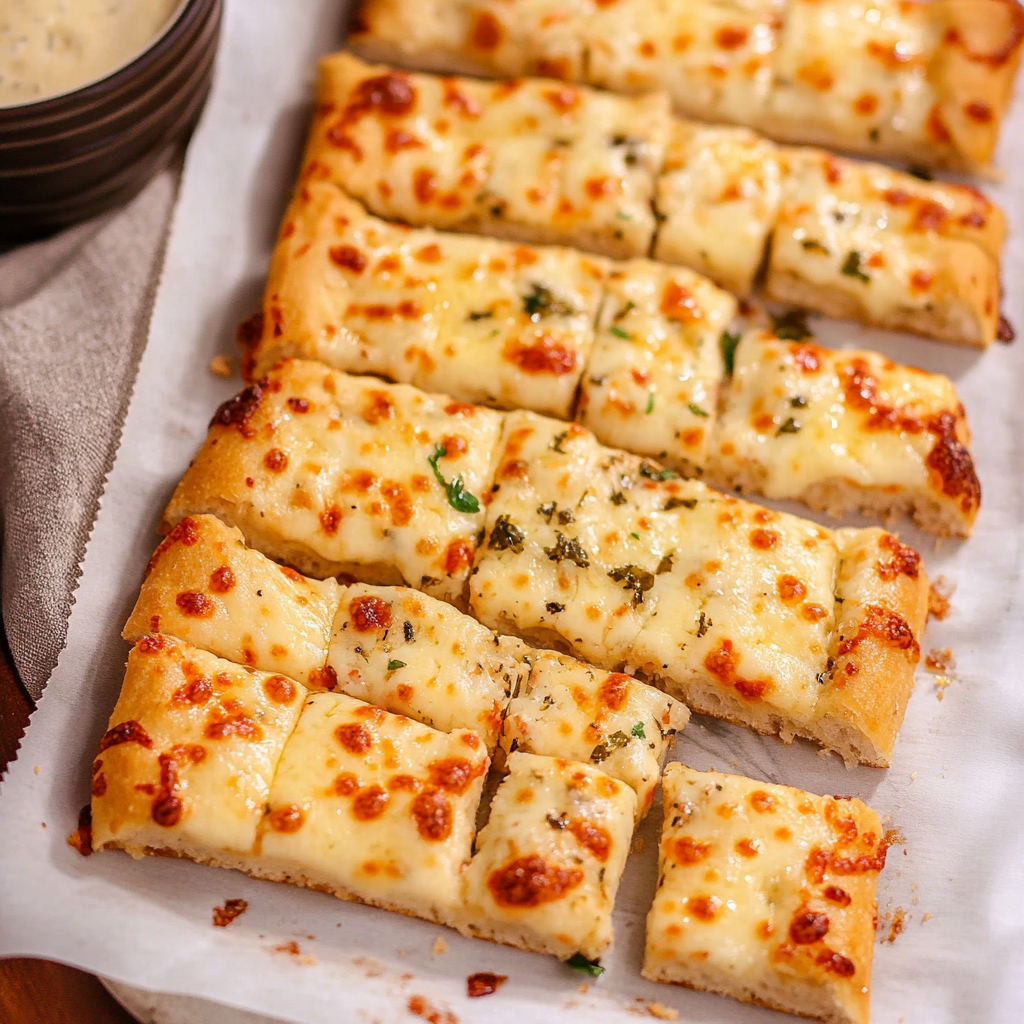 Cheesy Garlic Breadsticks