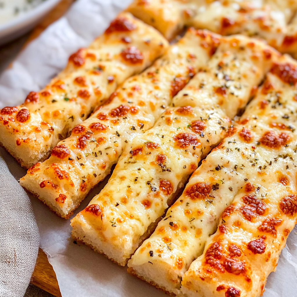 Cheesy Garlic Breadsticks