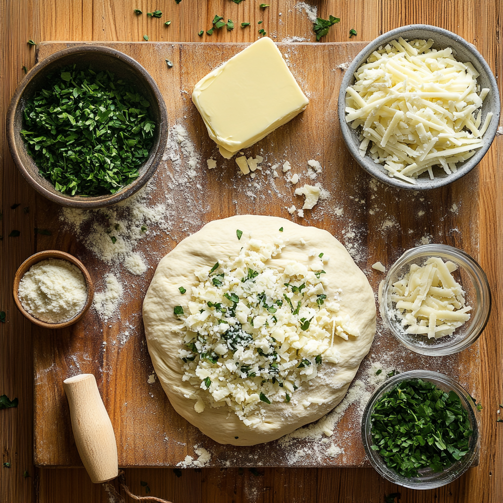 Cheesy Garlic Breadsticks ingredients
