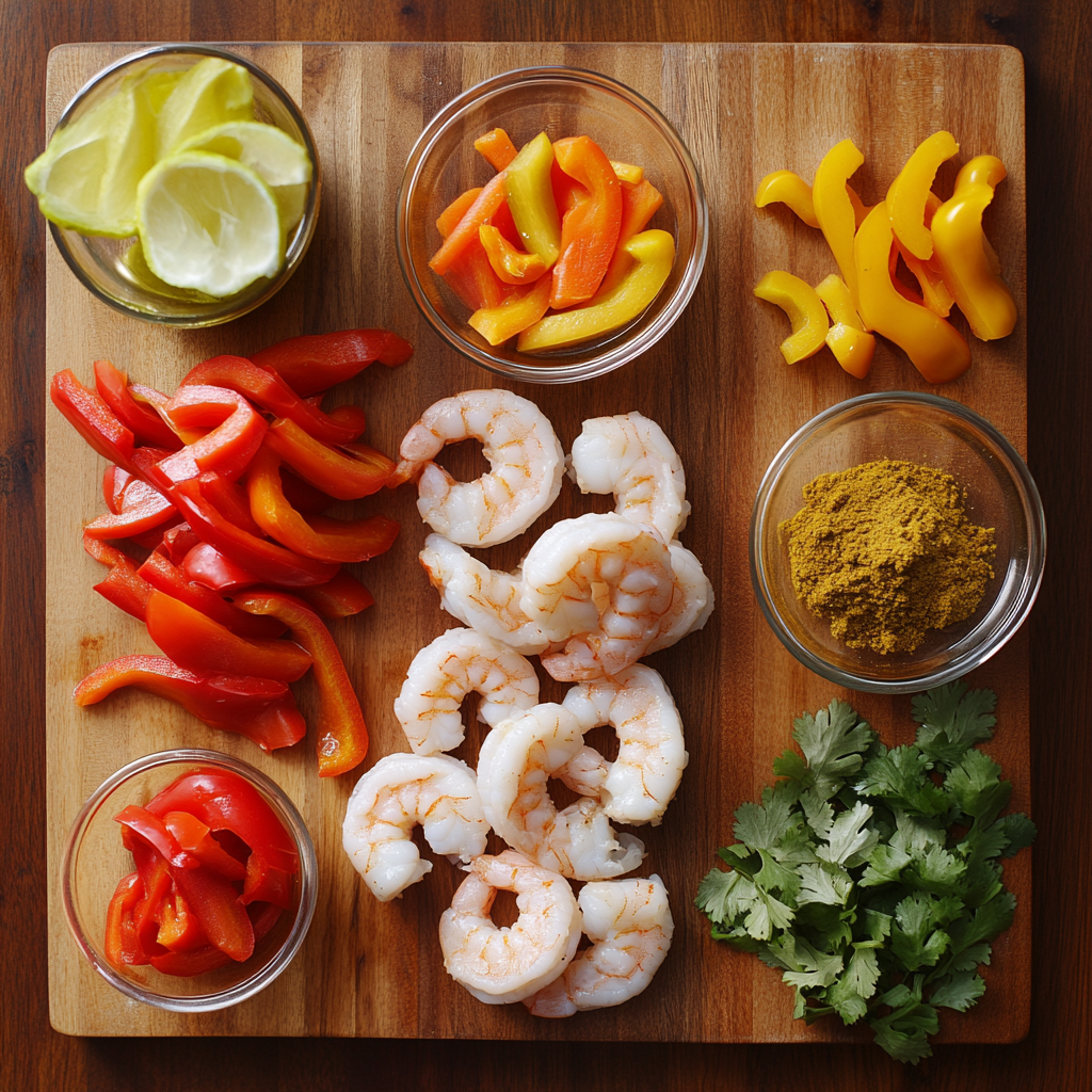Coconut Shrimp Curry ingredients