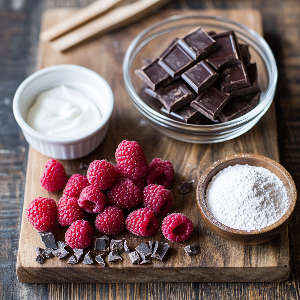 Dark Chocolate Raspberry Truffles ingredients