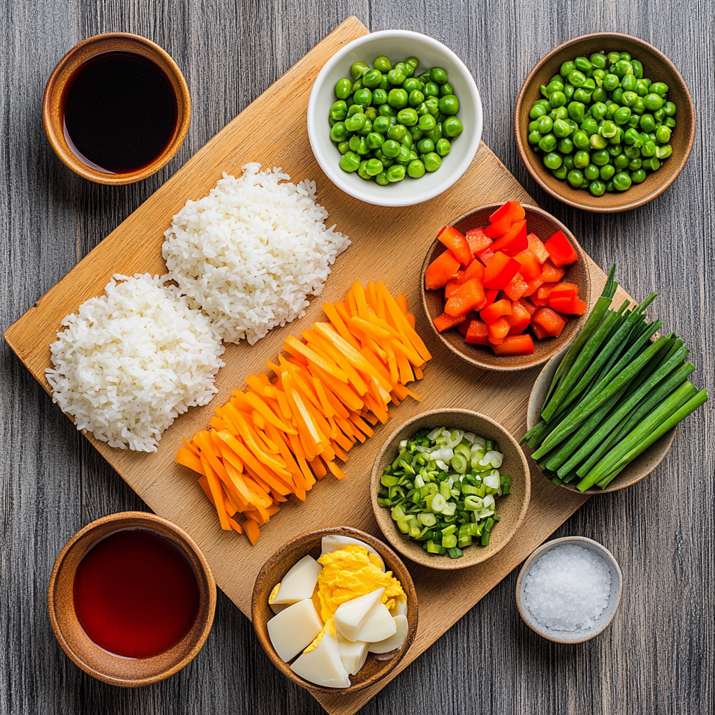 Fried Rice Restaurant Style ingredients