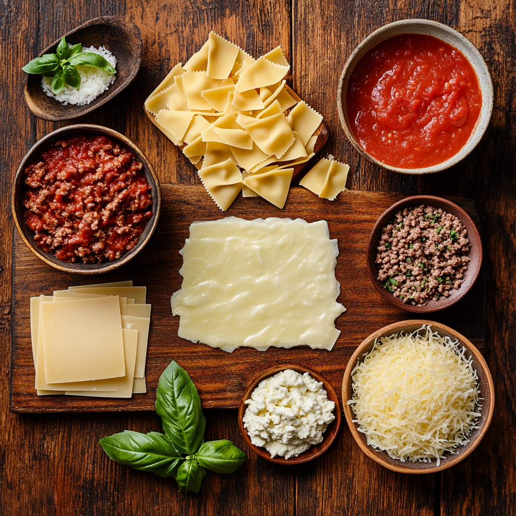 Giada Sheet Pan Layerless Lasagna ingredients