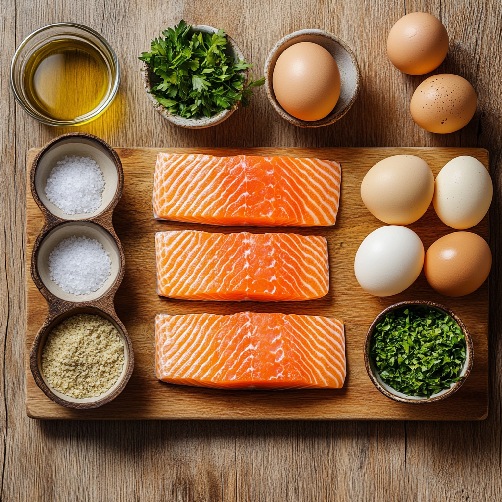 Grandma’s Famous Salmon Cakes ingredients