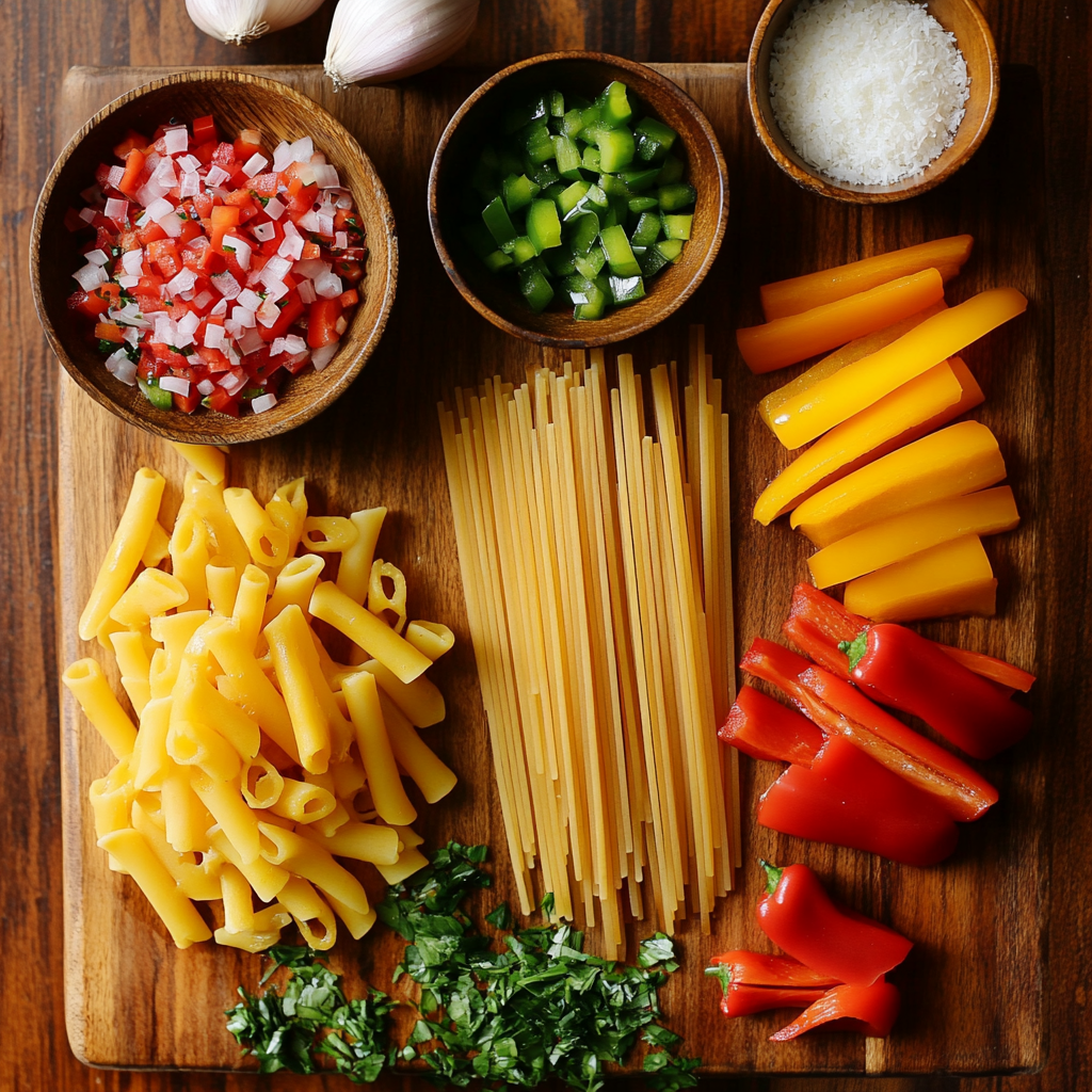 Jamaican Rasta Pasta ingredients
