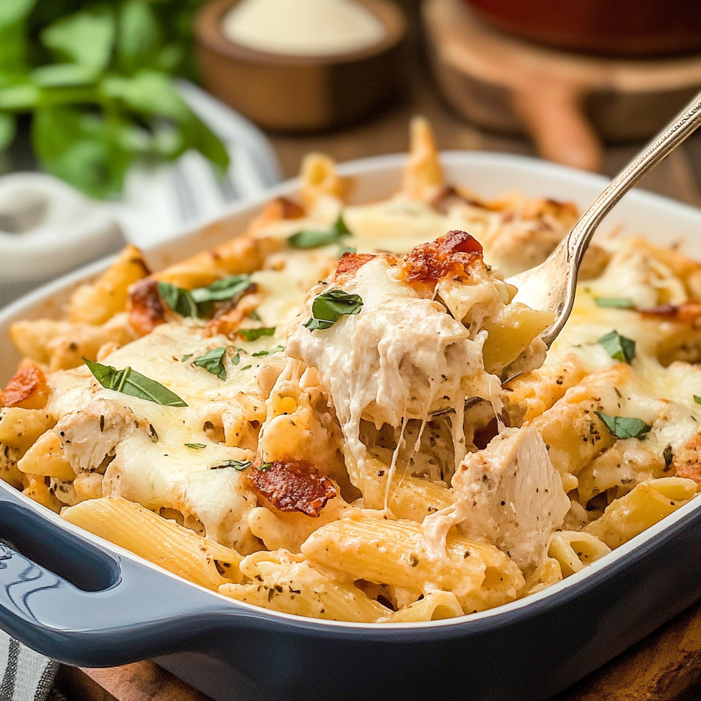 Marry Me Chicken Pasta Casserole