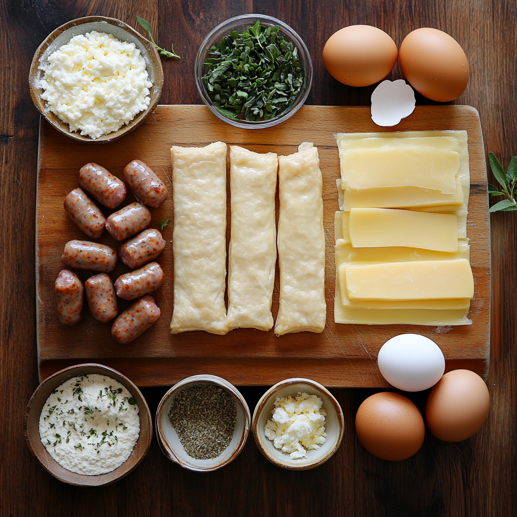 Pigs in a Blanket with Cheese ingredients