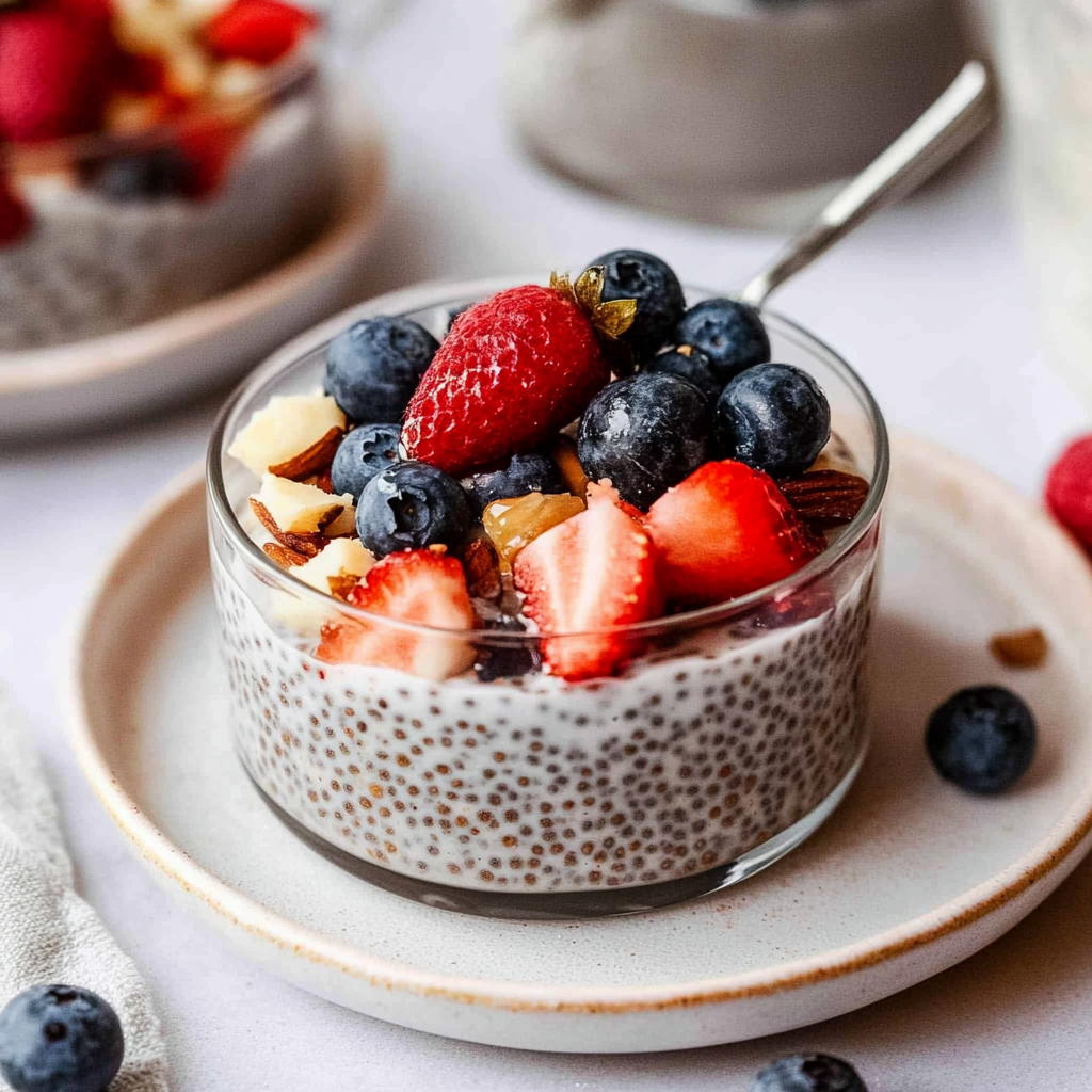 chia seed pudding almond milk