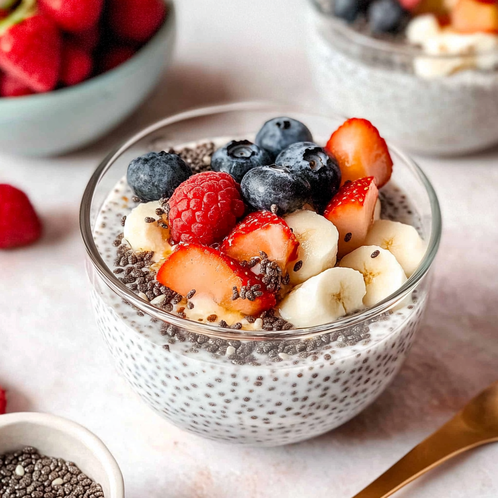 chia seed pudding almond milk