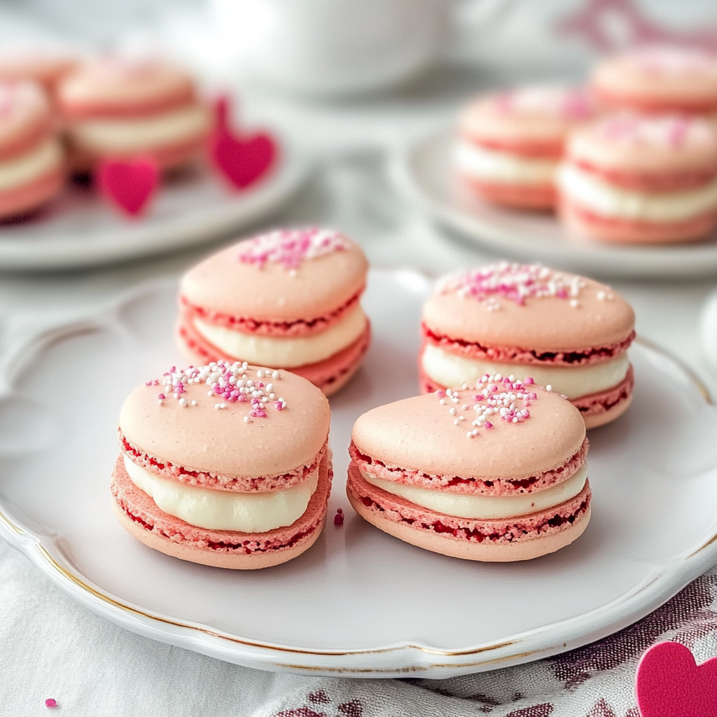 Heart Macarons