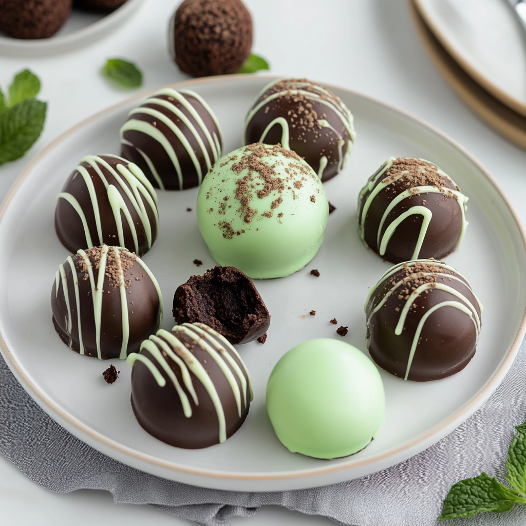 Mint Oreo Truffles