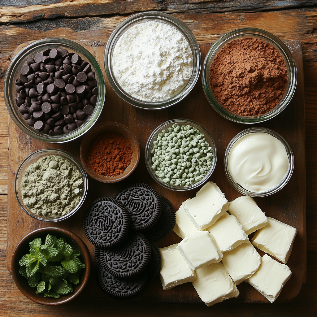 Mint Oreo Truffles ingredients