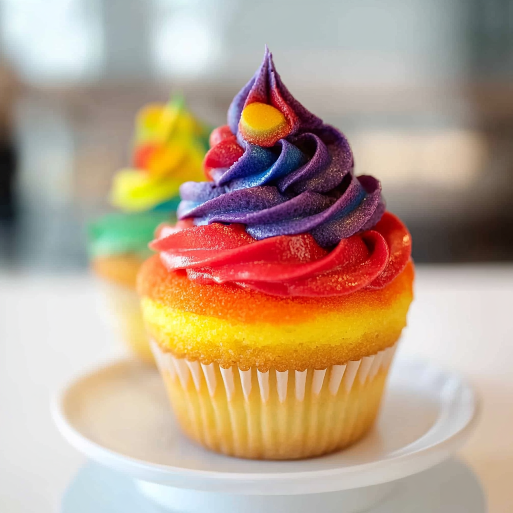 Rainbow Cupcakes