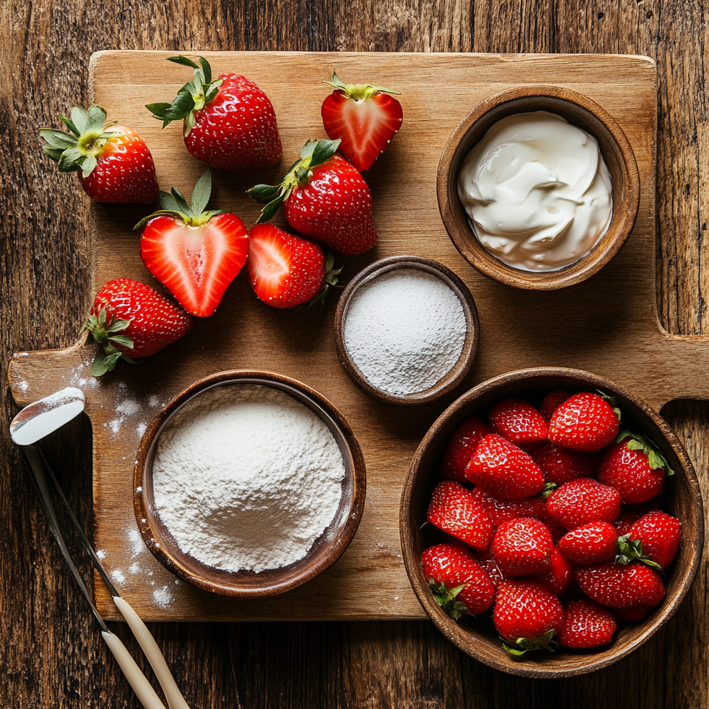Strawberry Whipped Cream ingredients