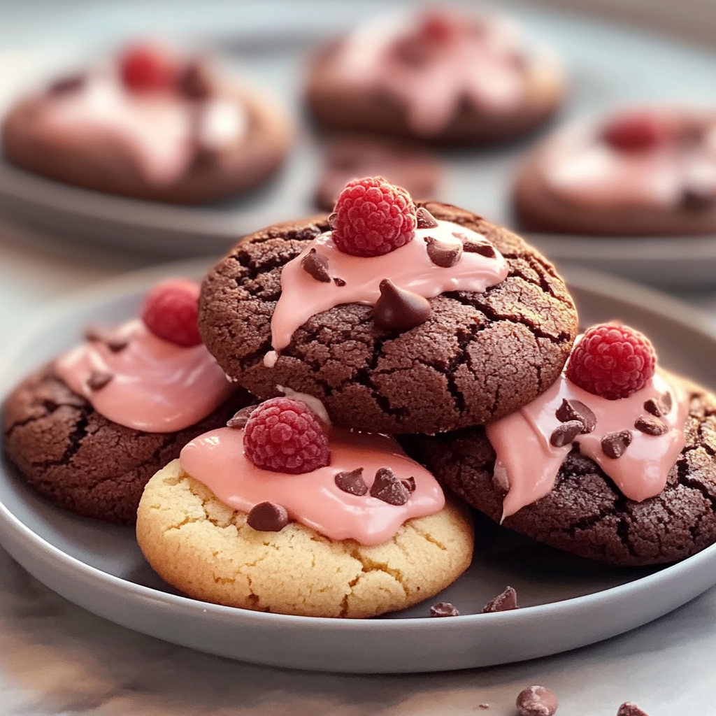 Valentine Ganache Cookies
