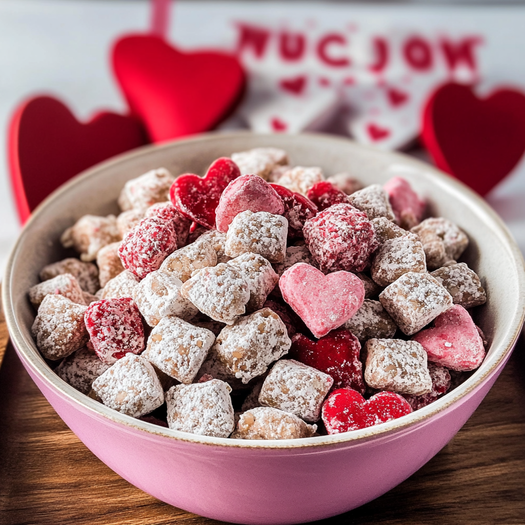 Valentine’s Day Muddy Buddies