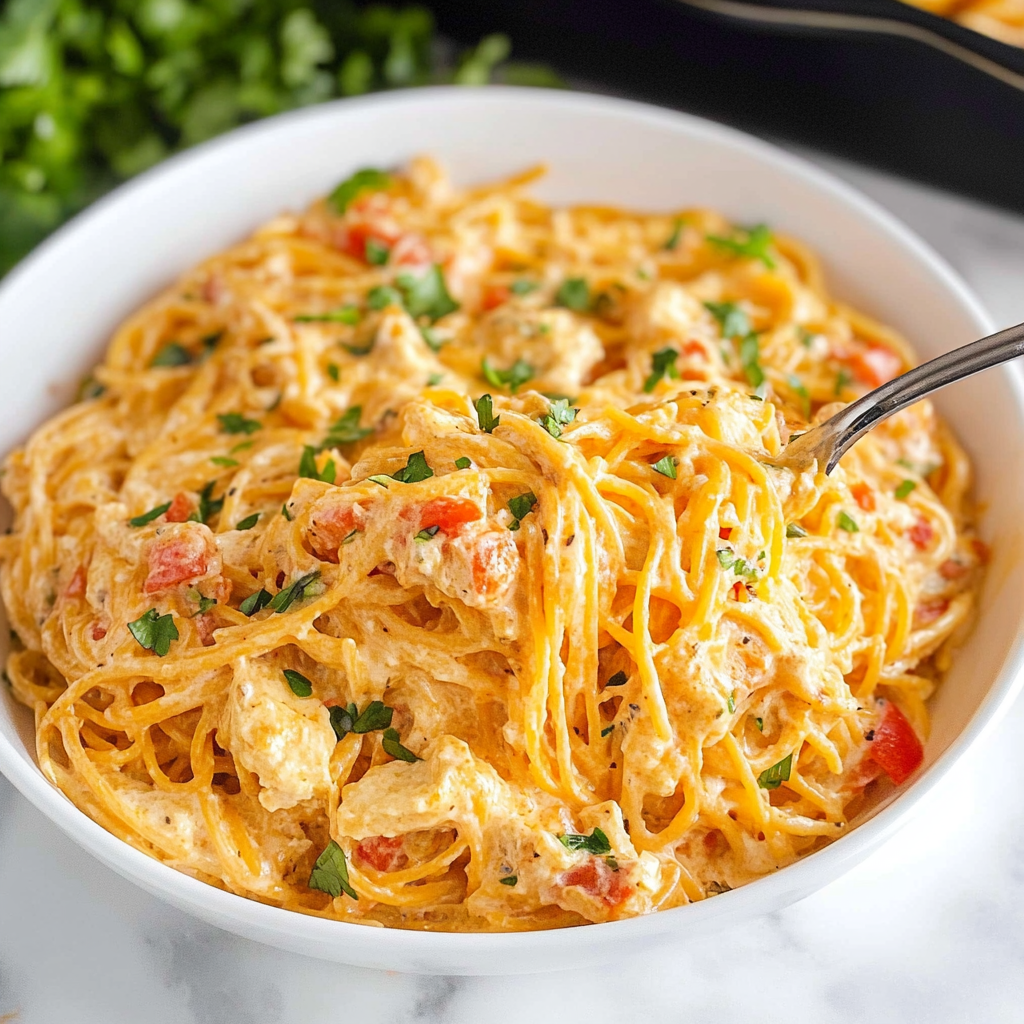 chicken spaghetti recipe with rotel