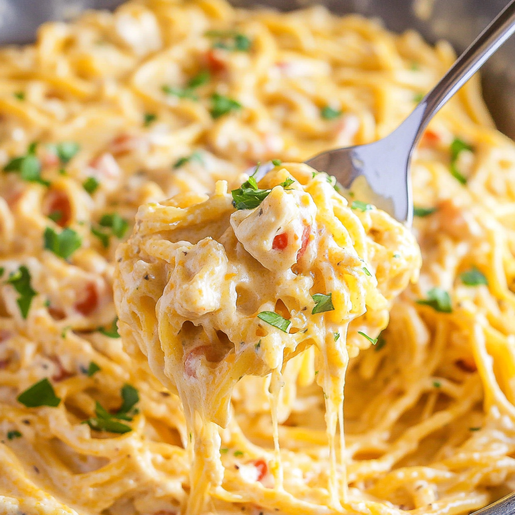 chicken spaghetti recipe with rotel