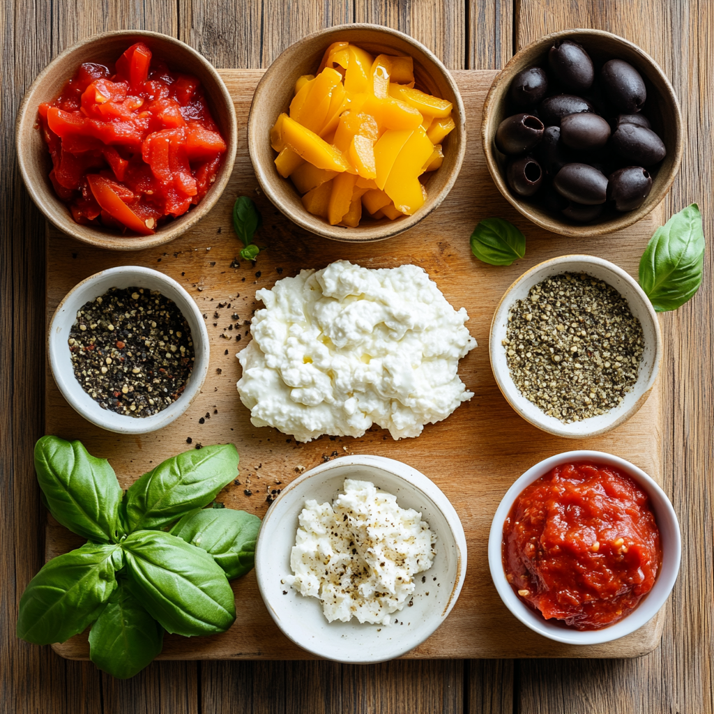 cottage cheese pizza bowl ingredients