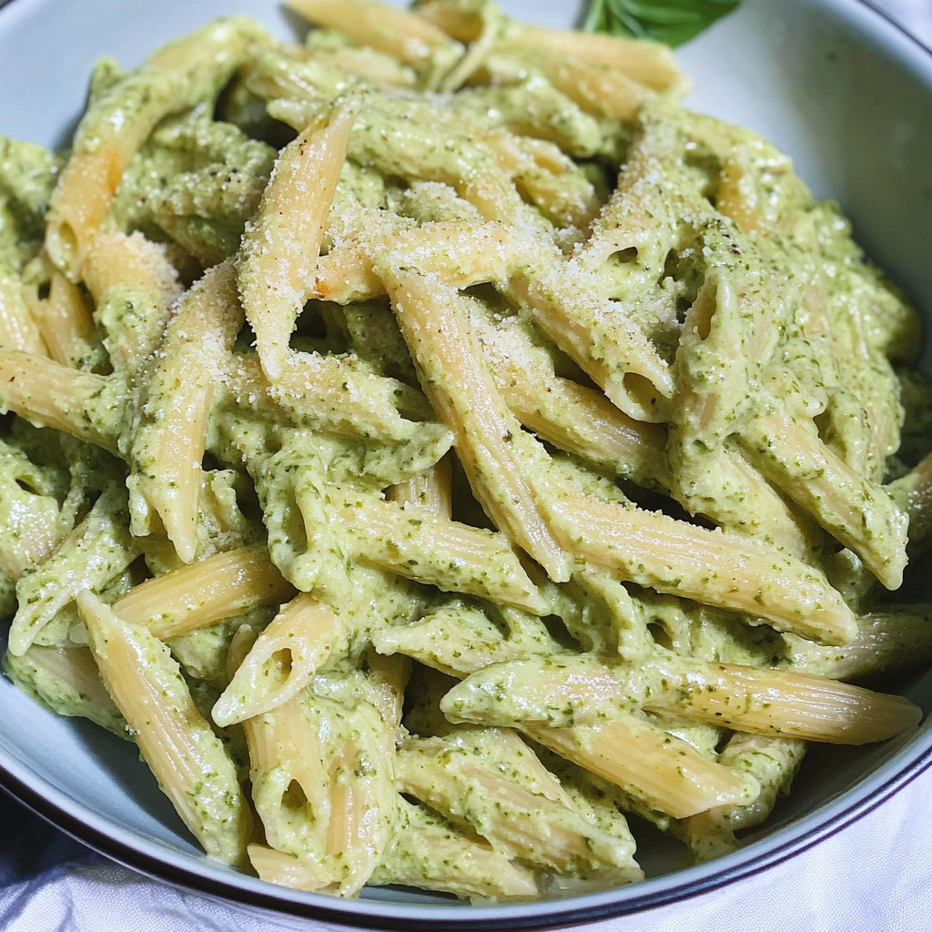 creamy pesto pasta