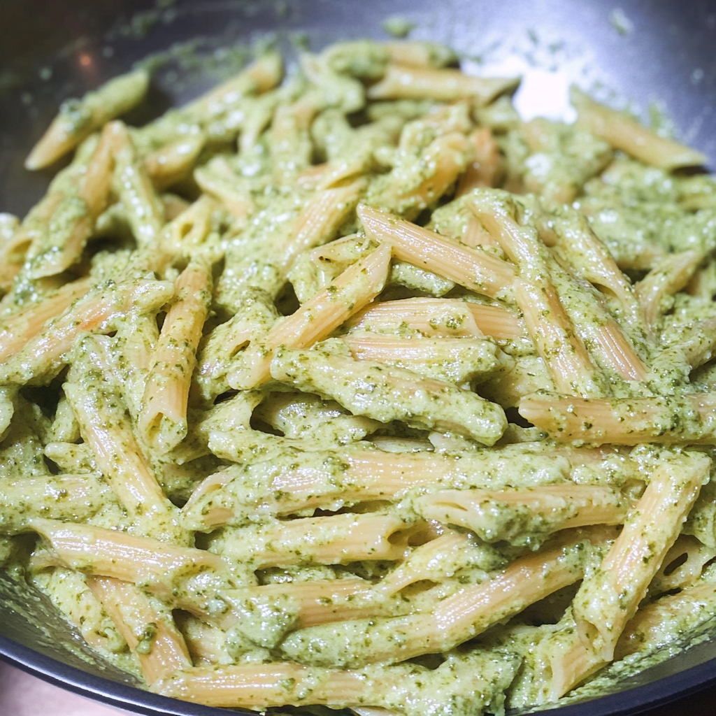 creamy pesto pasta