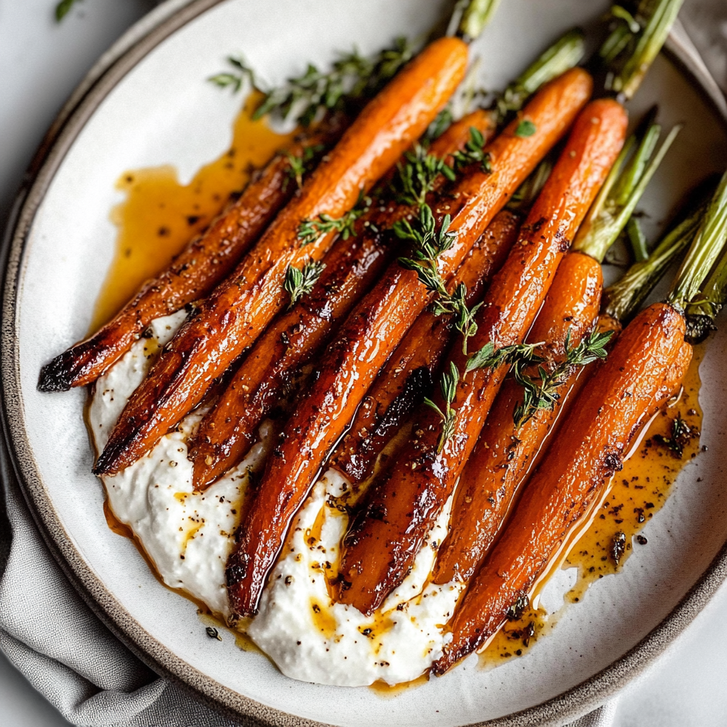roasted carrots with whipped ricotta