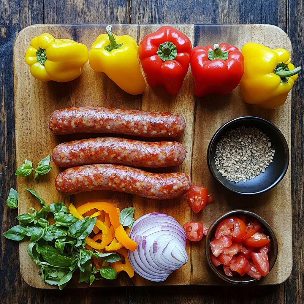 sausage and peppers ingredients