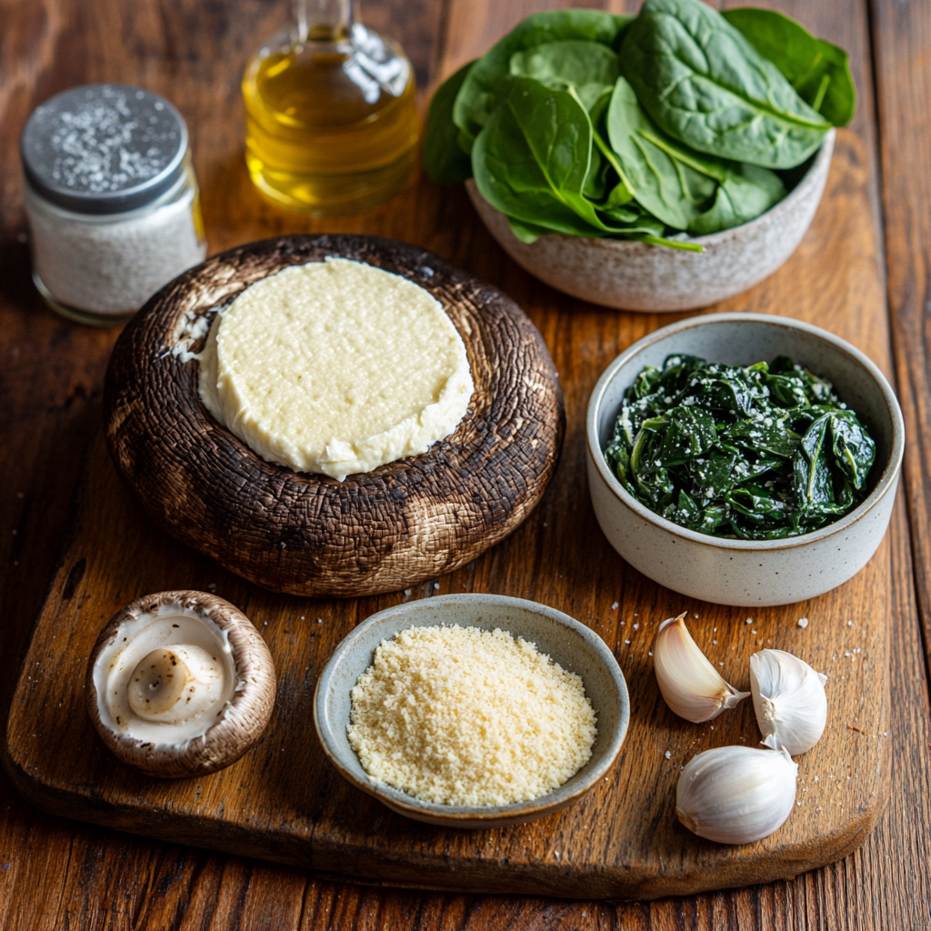 stuffed portabella mushrooms ingredients