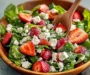 Strawberry Romaine Feta Salad