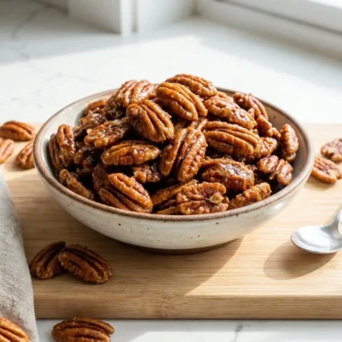 Candied Pecans with Brown Sugar