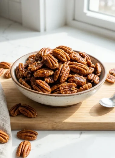 Candied Pecans with Brown Sugar