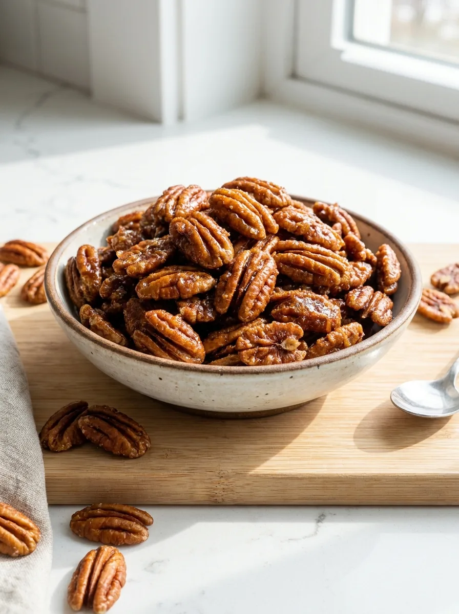 Candied Pecans with Brown Sugar