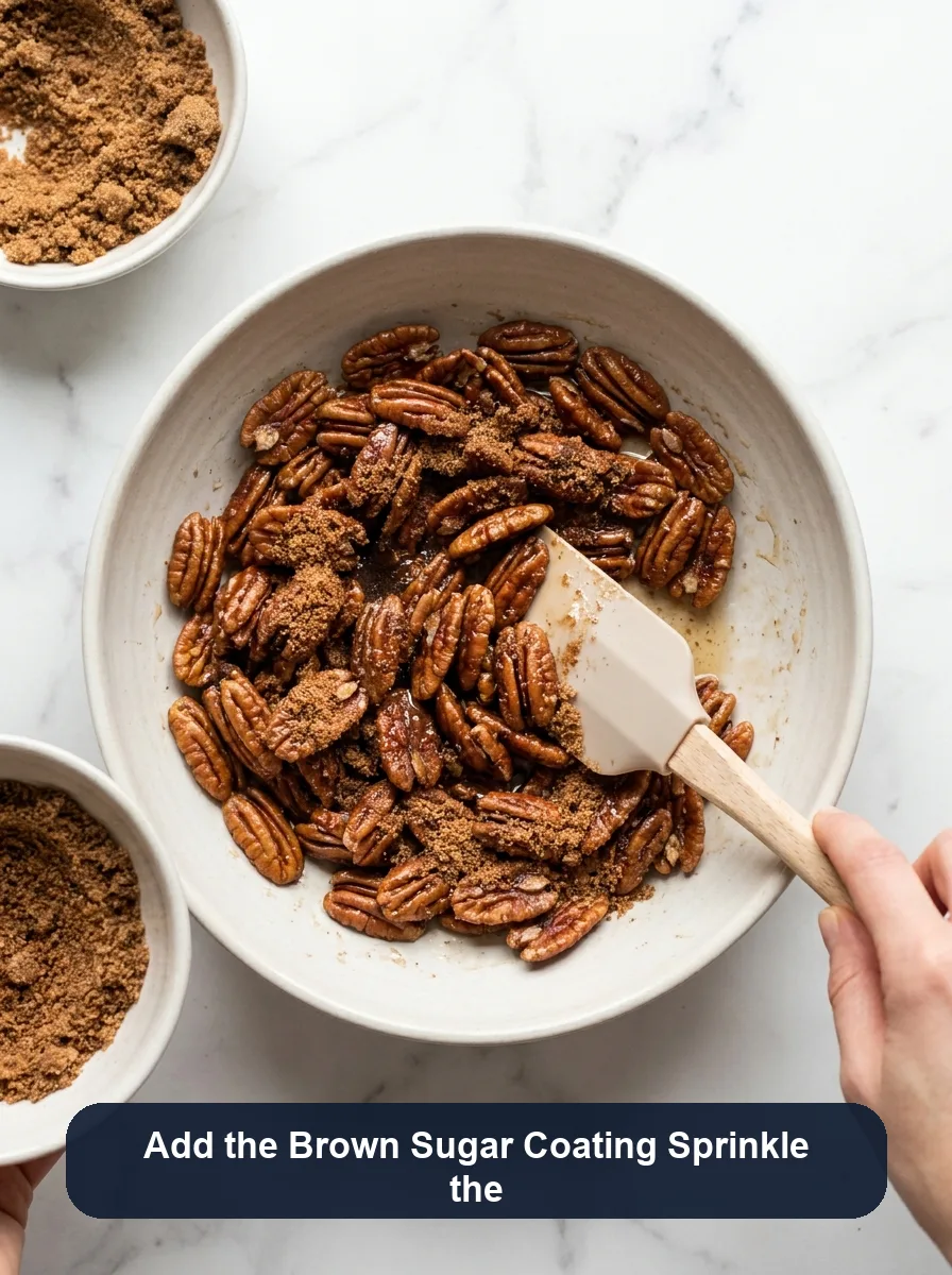 Candied Pecans with Brown Sugar step 5