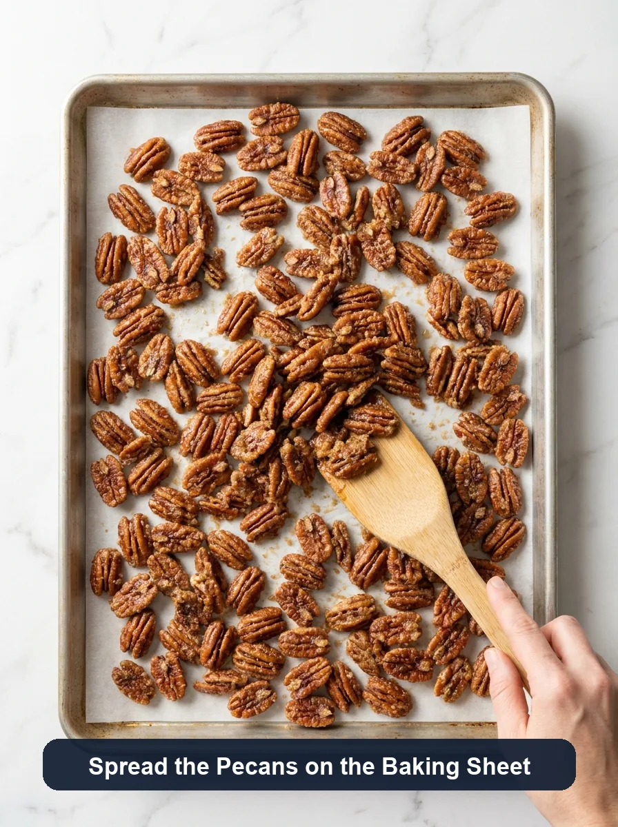 Candied Pecans with Brown Sugar step 6