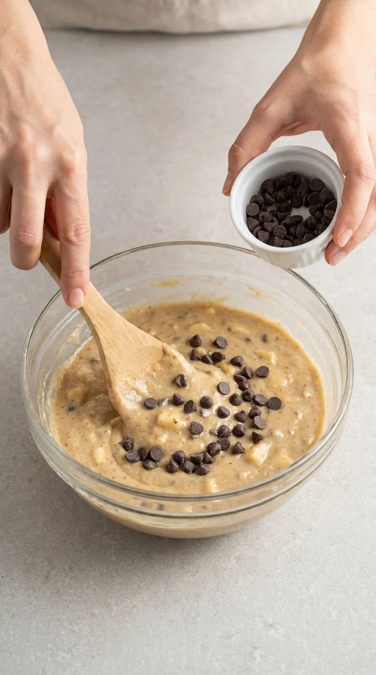 Banana Muffins with Chocolate Chips step 5