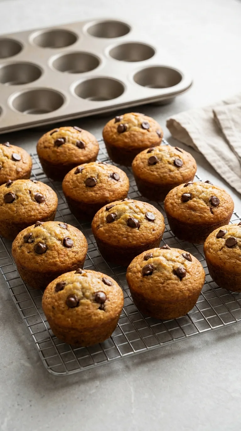 Banana Muffins with Chocolate Chips step 9