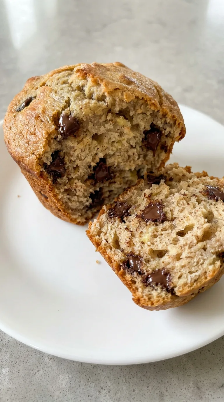 Banana Muffins with Chocolate Chips step Final