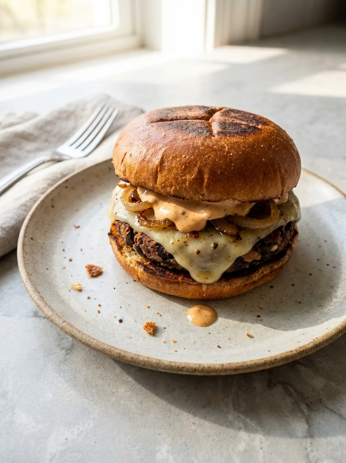 Black Bean Burger with Smoky Spices finished recipe