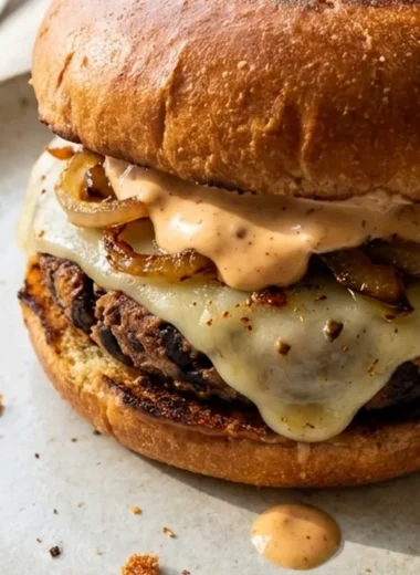 Black Bean Burger with Smoky Spices finished recipe