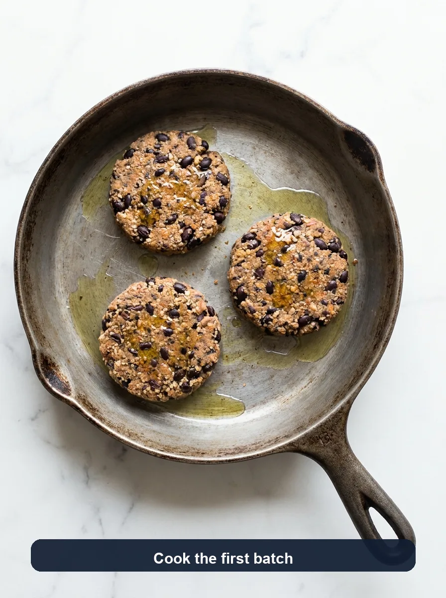 Black Bean Burger with Smoky Spices step 9