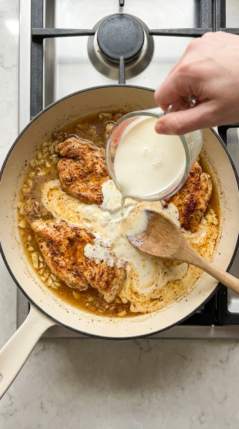 Cajun Chicken Over Creamy Parmesan Linguine step 10