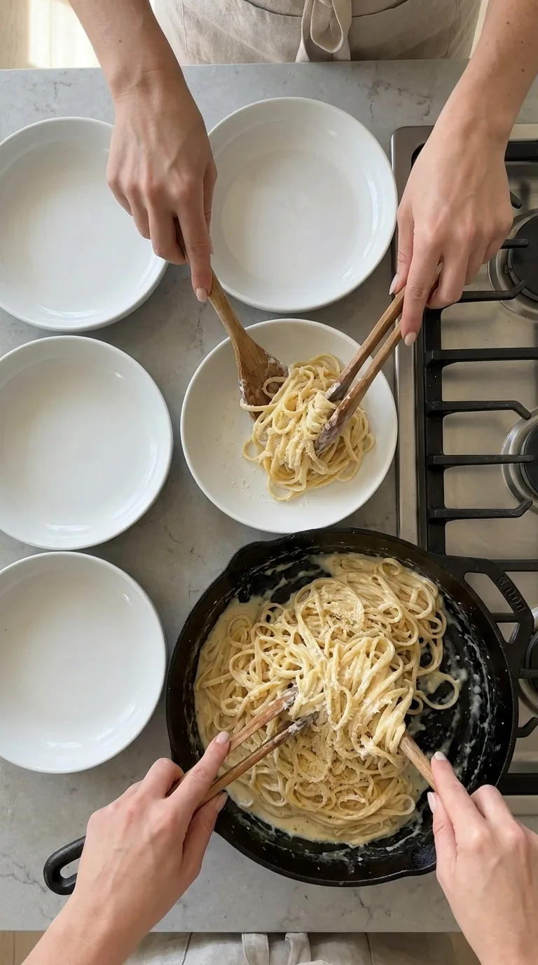 Cajun Chicken Over Creamy Parmesan Linguine step 15