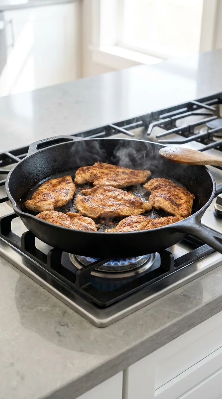 Cajun Chicken Over Creamy Parmesan Linguine step 5