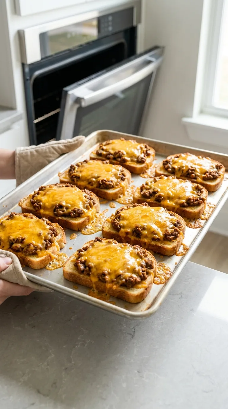 Cheesy Texas Toast Sloppy Joes step 10