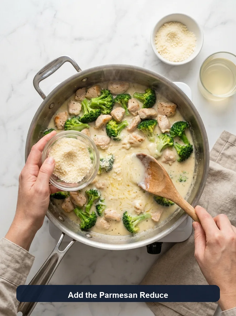 Chicken and Broccoli Skillet with Creamy Garlic Sauce step 8