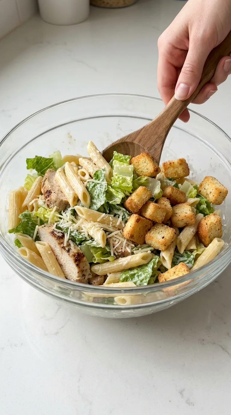 Chicken Caesar Pasta Salad step 11