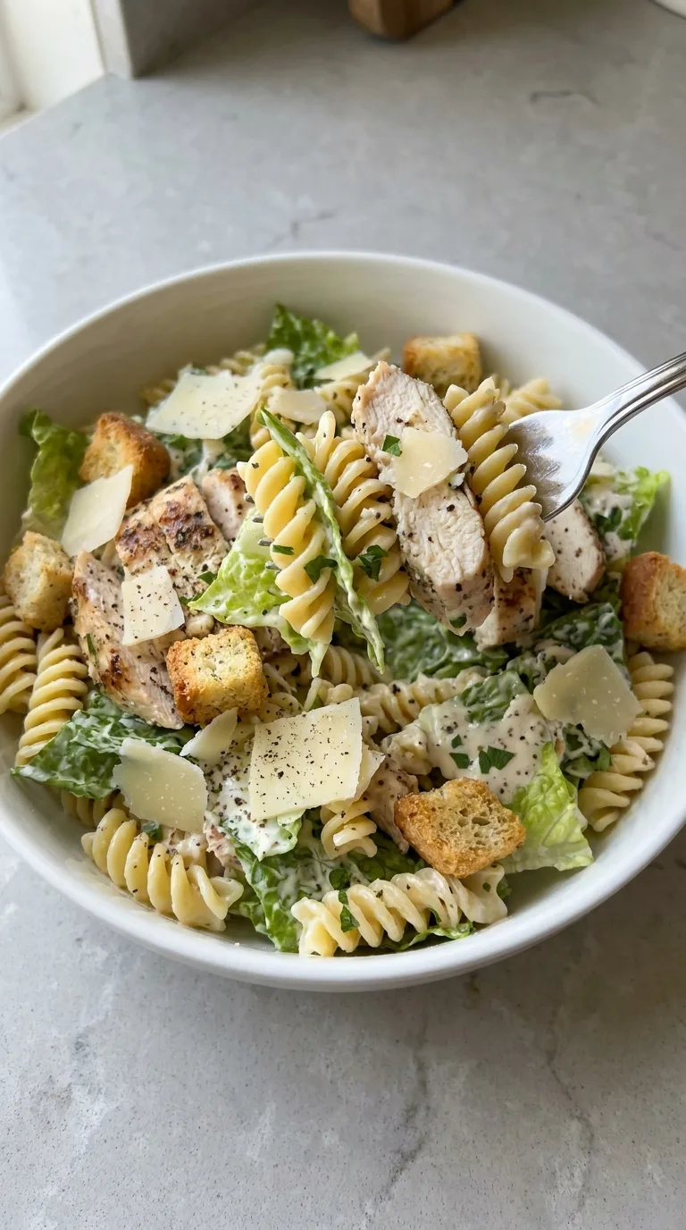 Chicken Caesar Pasta Salad step Final