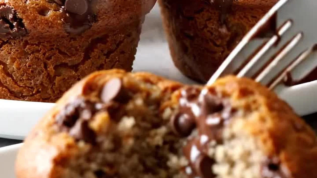Chocolate Chip Banana Bread Muffins finished recipe
