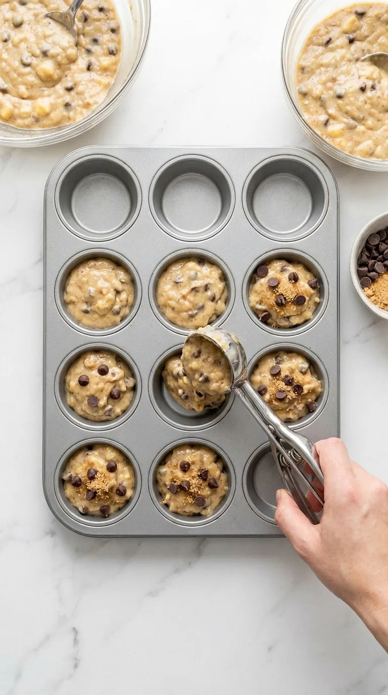 Chocolate Chip Banana Bread Muffins step 14